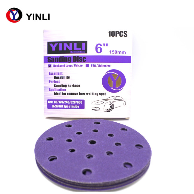 6 Inch 150mm Sandpaper Set Abrasive Tools For Automotive Metal Polishing