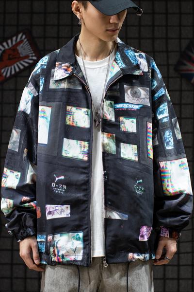 Buy cheap YARN DYED Winter Windproof Men Jackets Custom Satin Baseball Jacket from wholesalers