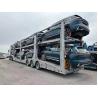 Buy cheap 24hour Online Service 3 Axle 12 Tire Car Transport Semi-Trailer for 6/8 Cartransport from wholesalers