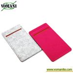 Universal smart phone wallet leather bags Felt phone case for 5.5 iphone 6 plus