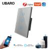 Buy cheap US/BR Standard Glass Panel 110V Tuya Smart Zigbee Switch App Control Remote On Off Switch Alexa Voice 3Gang from wholesalers