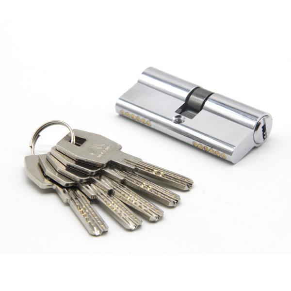 Buy cheap European Door Lock Cylinder Two Sides Powder Coated 50mm 80mm Length from wholesalers