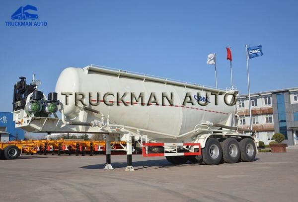 Buy cheap 35 Cbm Cement Tanker Trailer 3 Axles Tank Body Thickness 3mm With Wechai Motor from wholesalers