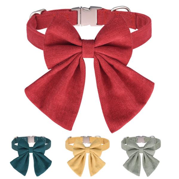 Buy cheap Pet collar with bowknot decoration for festival from wholesalers