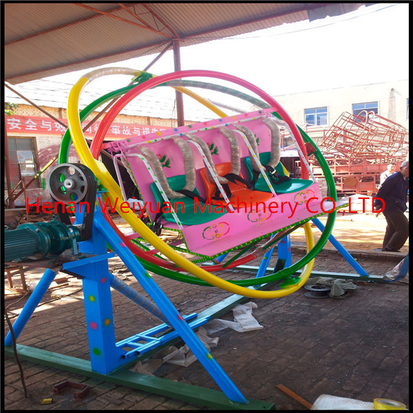 newest gyroscope at low price/ rotating human gyroscope with trailer/outdoor human gyroscope for sale