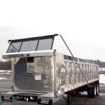 Outdoor Heavy Duty Black PVC Coated Mesh Tarp With Brass Grommets For Dump Truck