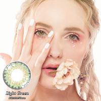 Buy cheap 14.5mm Colored Light Green Contact Lenses Non Prescription For Dark Eyes product