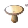Buy cheap Laminate Veneer Restaurant Dining Table 0.3cbm Volume With Subuliform Solid Wood Base from wholesalers