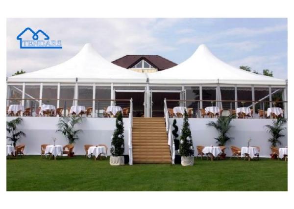 Buy cheap UV Resistant Aluminium Pagoda Tent 10x10 Waterproof Flame Retardant from wholesalers