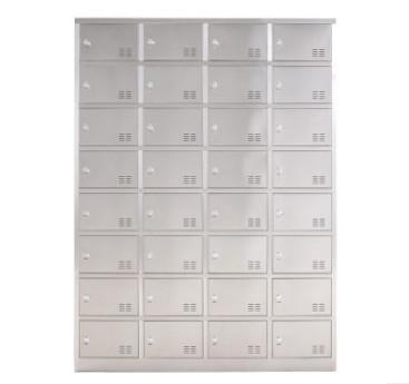 32 Door High School Lockers , Cold Rolled Steel Medicine Display Cabinets &