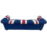 Buy cheap Defaico Union Jack Chesterfield Denim Fabric Sofa Couch from wholesalers