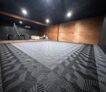 Ribbed Motofloor Modular Garage Flooring 18mm Plastic Garage Floor Tiles