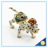 Buy cheap Dog Trinket Box Animal Jewelry Box Metal Pewter Enamel Gift Box Modern Home Decorative Gift Box SCJ057 from wholesalers