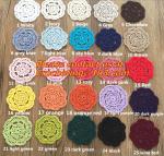 Cotton Vintage Doily Patterns Colored Crochet Doilies Placemats for Wedding