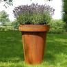 Buy cheap Metal Celso Cylinder Corten Steel Planter 100cm Height Pre Weathered from wholesalers
