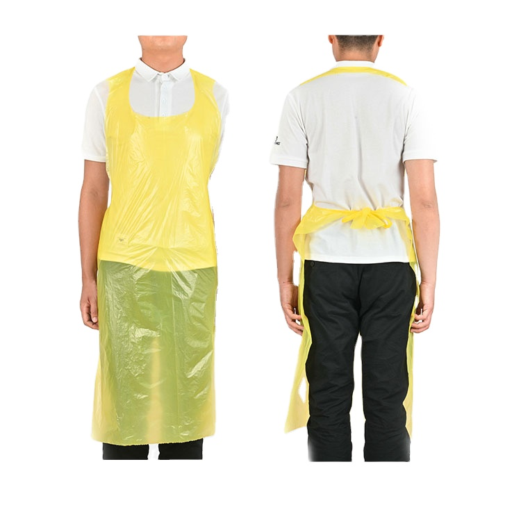 HDPE Disposable CPE Apron Adults Biodegradable Disposable Plastic Apron Medical