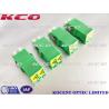 Buy cheap Automatic Shutter Cap Fiber Optic Adapter Duplex LC/APC PBT Green Without Flange from wholesalers