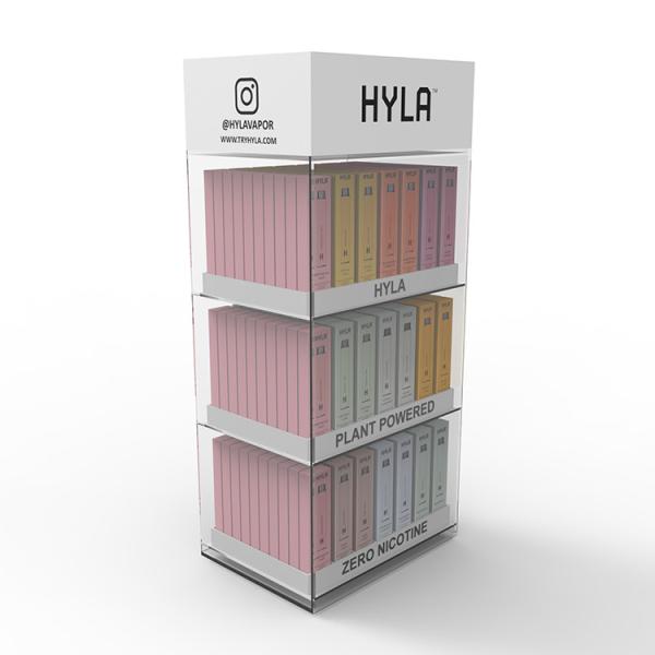 Buy cheap Acrylic Vape Display Stand Countertop Electronic Cigarette Display Stand With Drawers from wholesalers