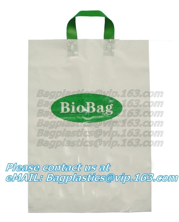 Wholesale Die Cut Handle Eco-Friendly Custom Design Shopping Gravure Printing Groceries Plastic Bags With Logo bagease