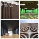 2.9m Black Nano Sheet 3D Insulated Slat Wood WPC Wall Panel for Indoor