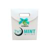 Buy cheap White Cardboard Gift Retail Paper Shopping Bags With Bowknot Ribbon Custom Logo from wholesalers