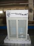 Low Power Double Sliding Door Beverage Cooler Refrigerator 85L 220V 50Hz