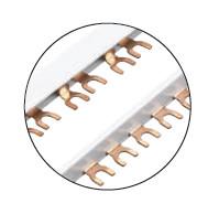 Buy cheap RCCB Electrical Terminal Bus Bar 1m Length Breaker Panel Bus Bar E-CU-F25 from wholesalers