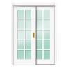 Buy cheap AB-ADL500 double leaf glass wooden interior door from wholesalers