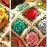 Buy cheap Handmade 100% Cotton Dimensional Flower Crochet Pillow Cushion Cover Decorative Cushion We from wholesalers