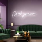 Acrylic Led Neon Flex Sign Oh Baby Custom Neon Light Signs Happily Ever After