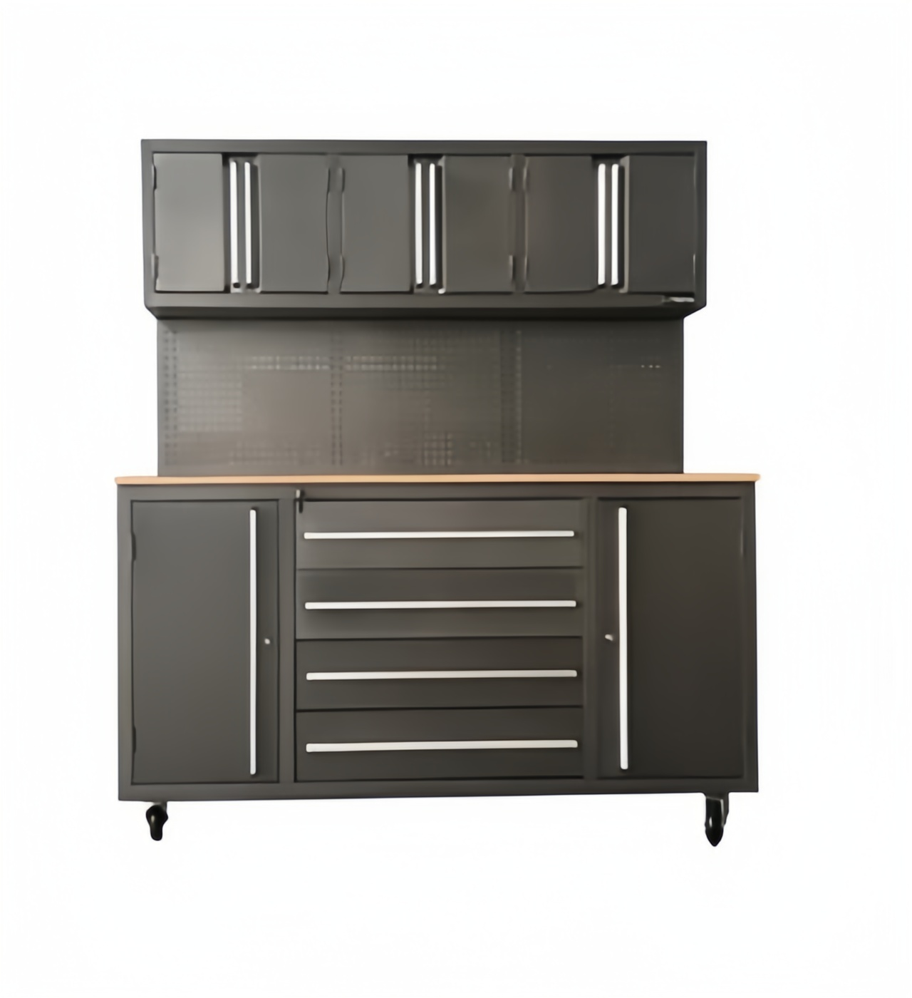 Convenient Lock Style Mechanic Tool Box with Roller Cabinet and V-Light Hair Extension Set