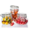 Buy cheap Customized Large Capacity Sealed Jar Clear Empty Glass Jar With Clip Lid 100ml 200ml from wholesalers