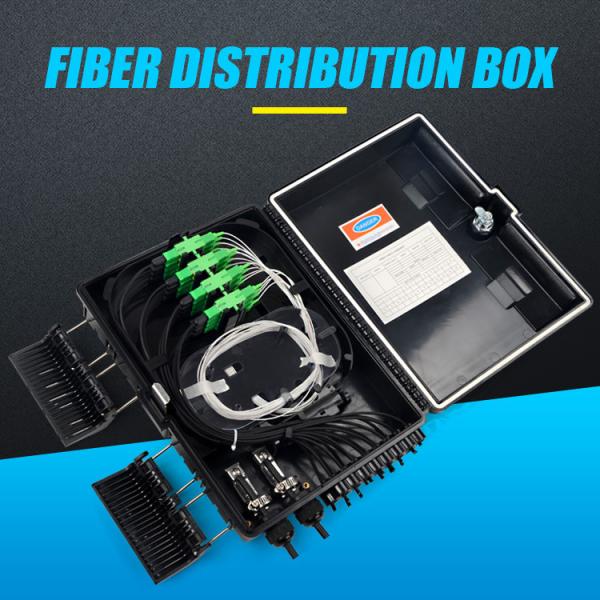Buy cheap FTTH Indoor / Outdoor Termination Fiber Optic Distribution Box Plastic 1.45kg from wholesalers