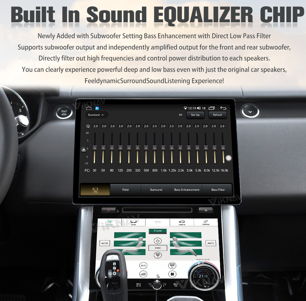 Viknav Car Radio For Land Rover Range Rover Sport L494 (2013-2017) 13.6 inch Android Autoaudio GPS CarPlay