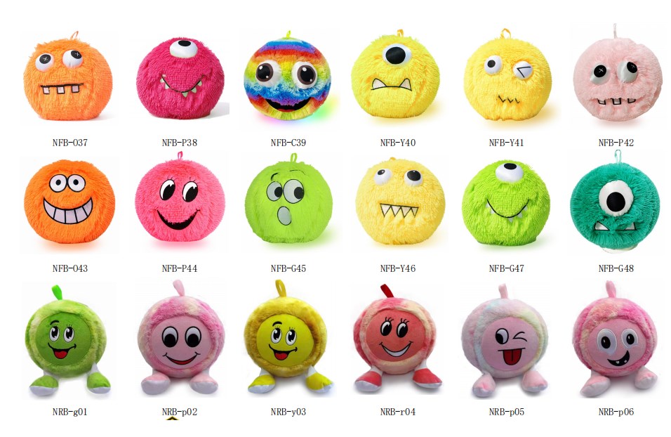Assortment Bola Peluda Big Inflatable Baby Toys Ball Fuzzies Bouncing Ball