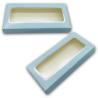 Buy cheap Varnish White Card Mink Eyelash Box Packaging With Window from wholesalers