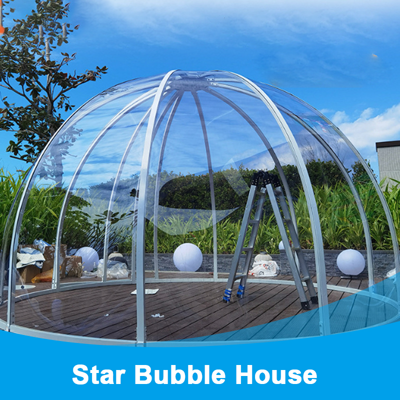 Outdoor camping Spherical star tent Hotel Homestay Room Star Room pc transparent glass house