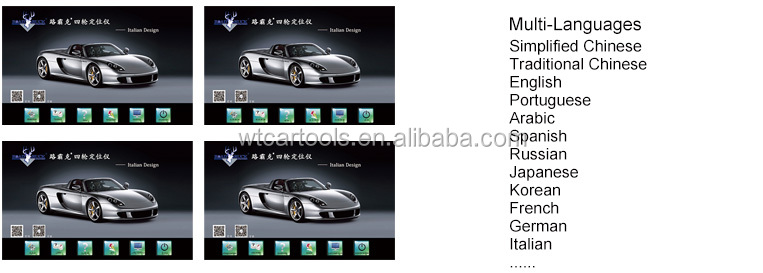 High Precision 5D Wheel Alignment System 5 Cameras Work With Secondar Jack