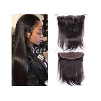 Buy cheap 13'' X 4'' Ear To Ear Lace Frontal Closure Virgin Hair / Silky Straight Human product