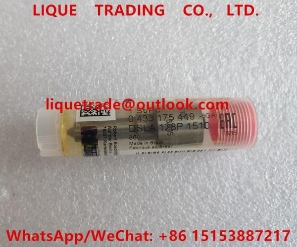 Buy cheap BOSCH DSLA128P1510 , 0433175449 Common Rail Injector Nozzle DSLA 128P 1510 , 0 433 175 449 from wholesalers