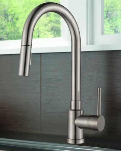 Buy cheap Desk Mounted Contemporary Kitchen Sink Faucets With Pull Down Sprayer from wholesalers