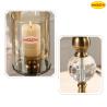 Buy cheap Eco Friendly Nordic Style Glass Candlestick With Metal Column from wholesalers