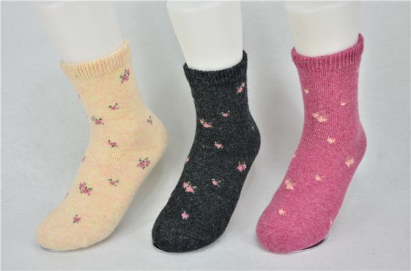 Buy cheap Elastic Persistent Purple Recycled Cotton Socks With Long White Gloss Fiber from wholesalers