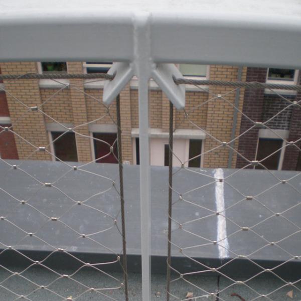 Buy cheap Balustrade Stainless Steel Wire Rope Mesh Fence 1.6mm 50mm Galvanised Wire Netting from wholesalers