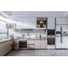 Buy cheap Modern White Marble Kitchen Cabinet With Solid Wood Doors from wholesalers