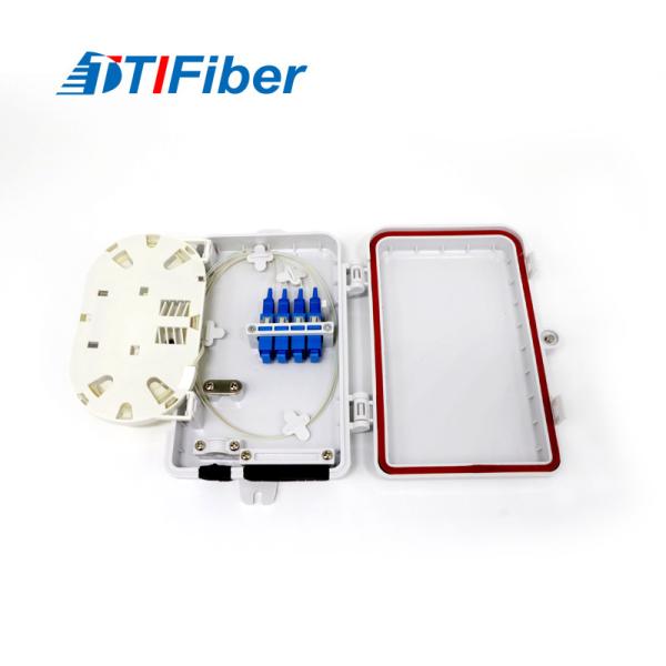 Buy cheap Light Weight ABS Fiber Optic Distribution Box 4 Core Ultra Violet Resistant from wholesalers