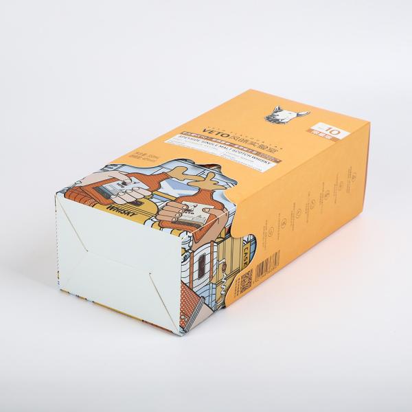 Buy cheap Matt Laminated Gin Wine Bottle Gift Box Artpaper With Sleeve And Bottle Neck Holder from wholesalers