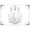 Buy cheap Grace Triple Honeycomb Perc Bong 13'' Clear Straight Tube Glass Smoking Water Pipes from wholesalers