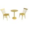 Buy cheap Dia 60cm Full Steel Garden Dining Set Disc Table And 2 Chairs from wholesalers
