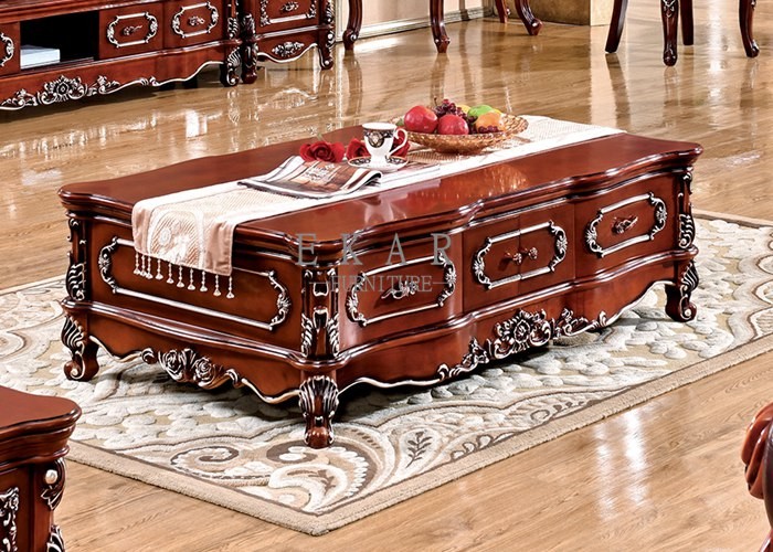 classic wooden Square coffee table